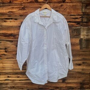 H&M | Women’s White Button Down Shirt XXL